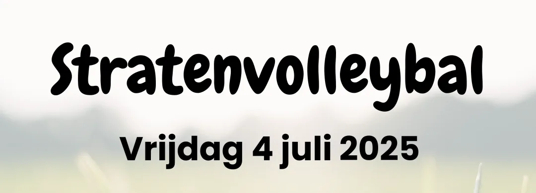 Stratenvolleybal vrijdag 4 juli